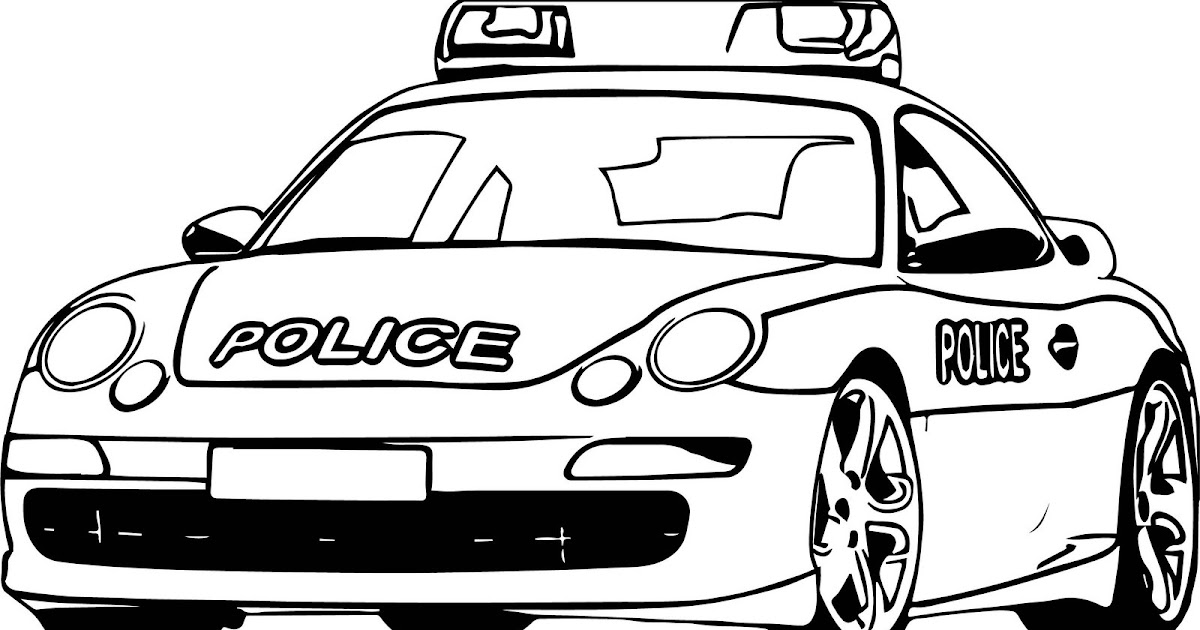 Polizeiauto Ausmalbild Kostenlose Malvorlage Transportmittel | My XXX ...
