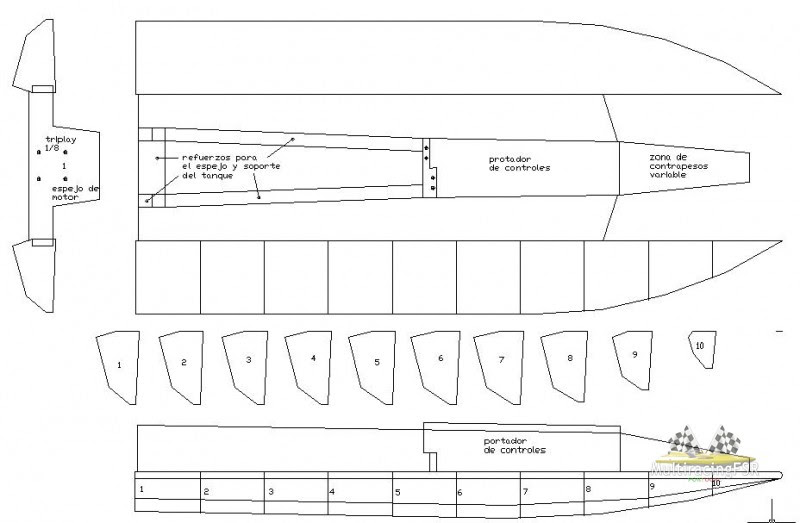 rc boat catamaran hull plans