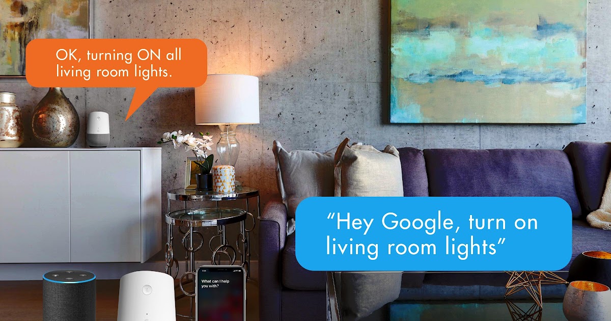 google turn on living room