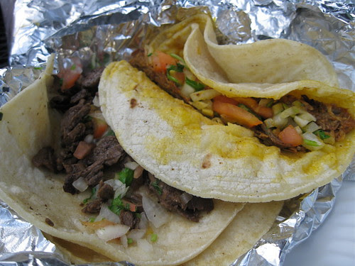 Tacos - Carne Asada and Cochinita Pibil