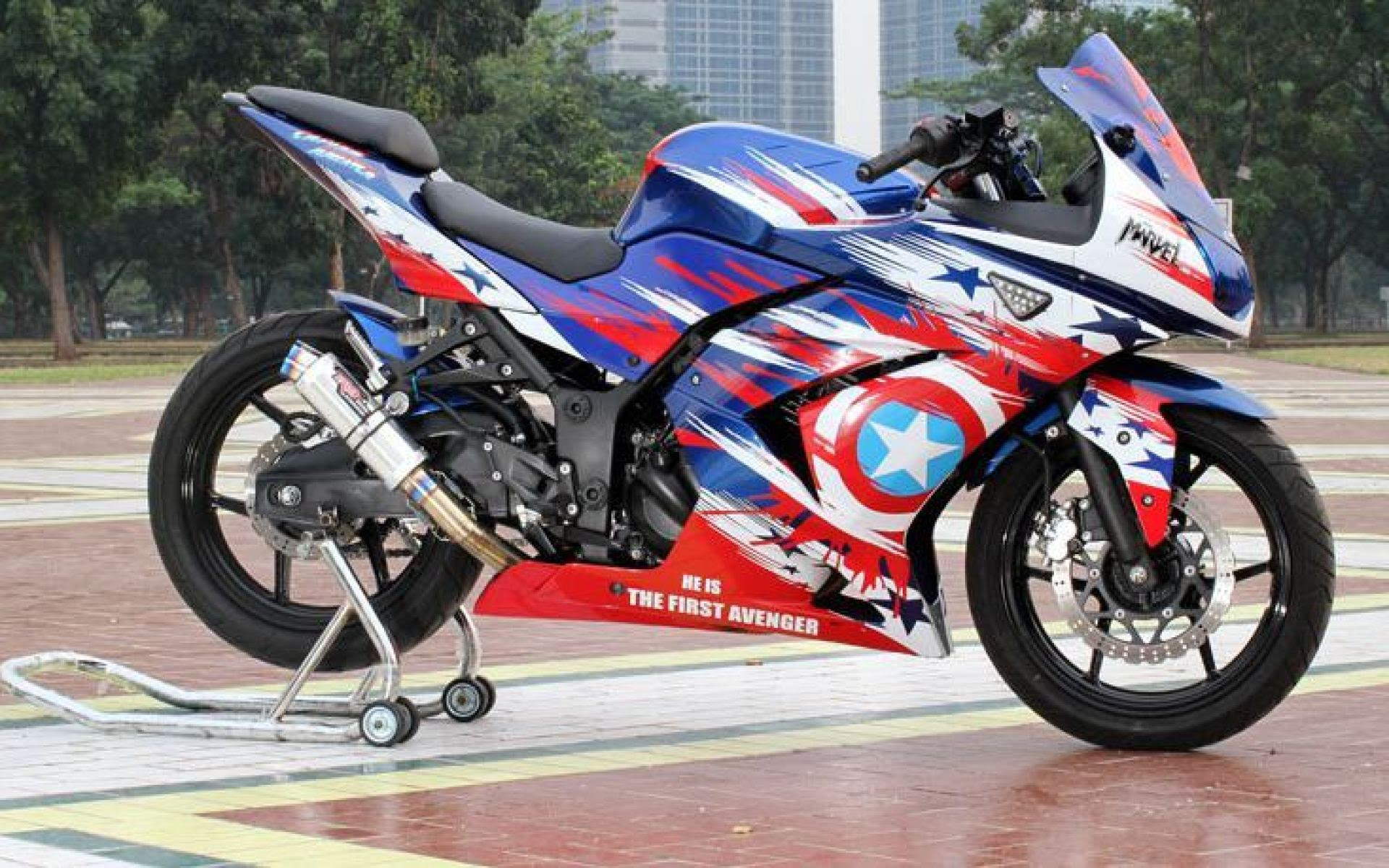 Foto Modifikasi Motor Ninja 4 Tak Terkeren Dan Terbaru