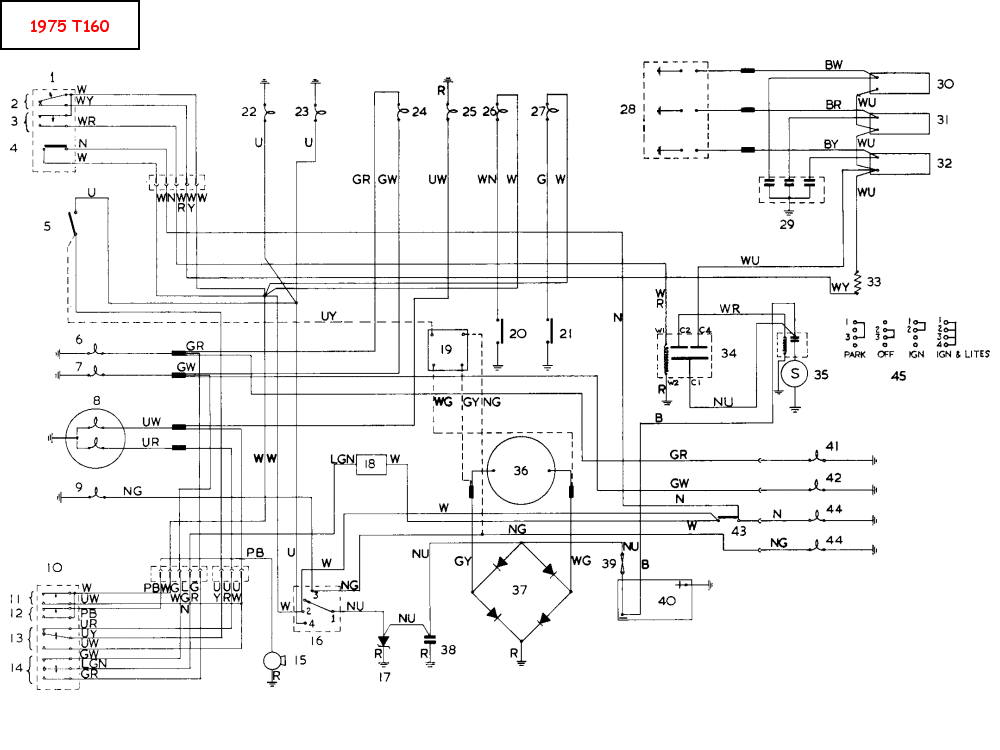 Triumph Motorcycle Wiring Schematic Complete Wiring Schemas
