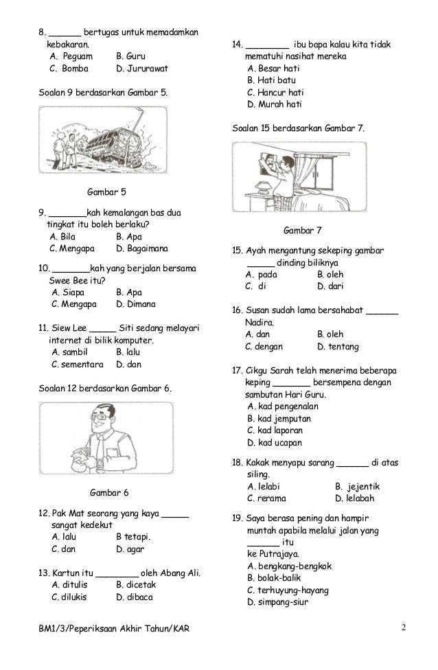 Contoh Soalan Pt3 Bahasa Inggris Beserta Jawapan - Kecemasan 2