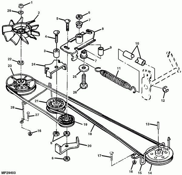 37 craftsman lawn mower pulley diagram Wiring Diagram Images