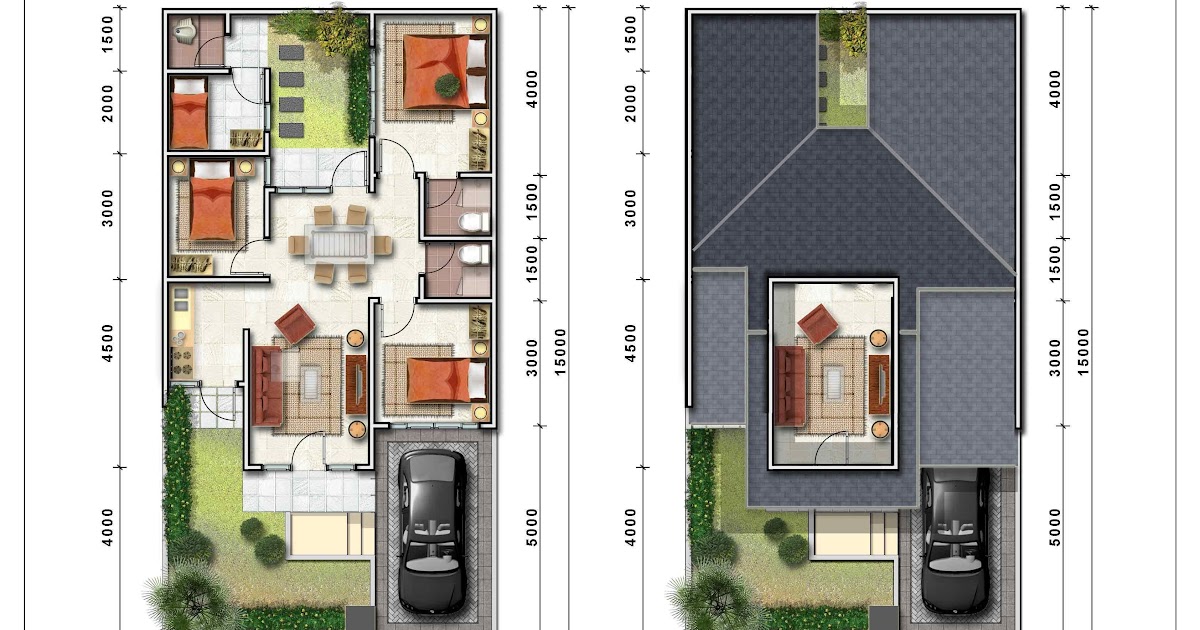 25 Rumah sederhana tapi elegan serta denah