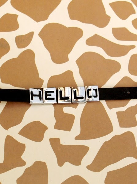 'Hello' bracelet