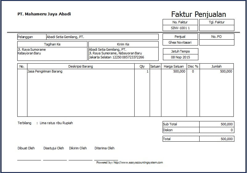 71 Contoh Surat Jalan Expedisi Pdf Doc Zip