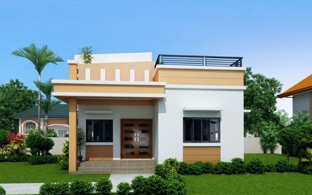 2 Storey House  Design  With Roof  Deck In Philippines  Roof  