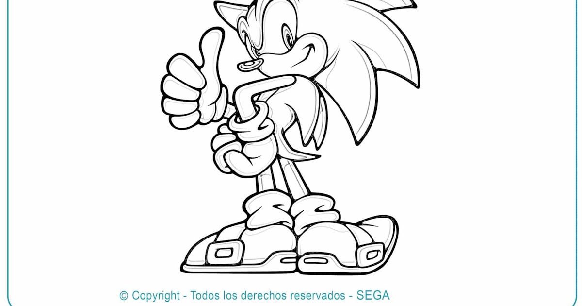 Libro De Colorear Sonic