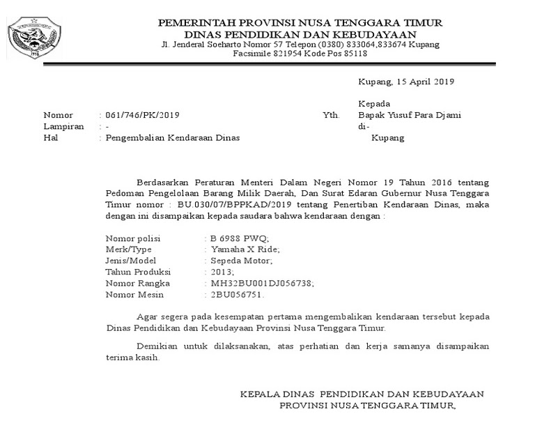36+ Surat Penarikan Barang Gif Contoh File Guru