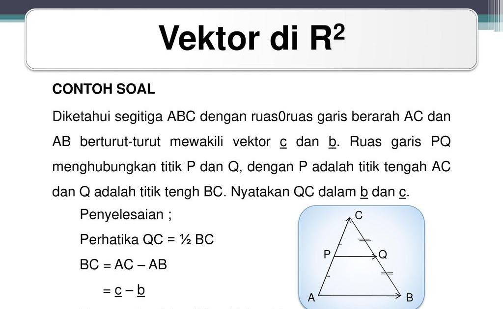 Contoh soal vektor di r2