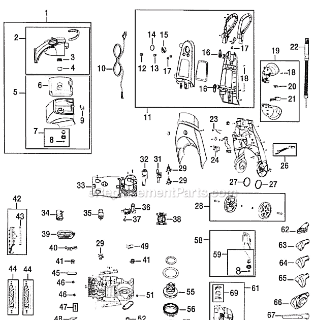 Bissell Proheat Parts Diagram - General Wiring Diagram