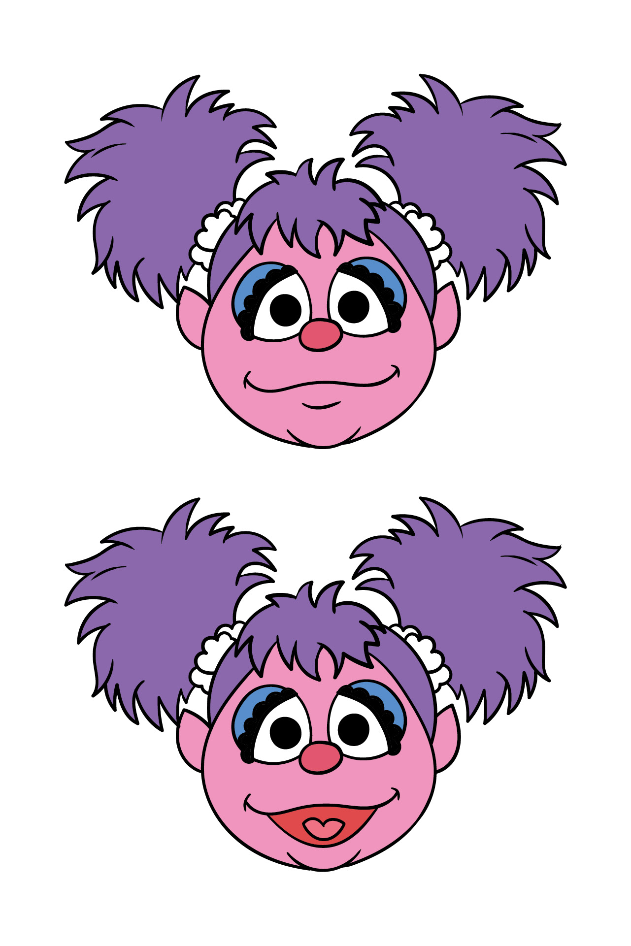 Abby Cadabby Face Template