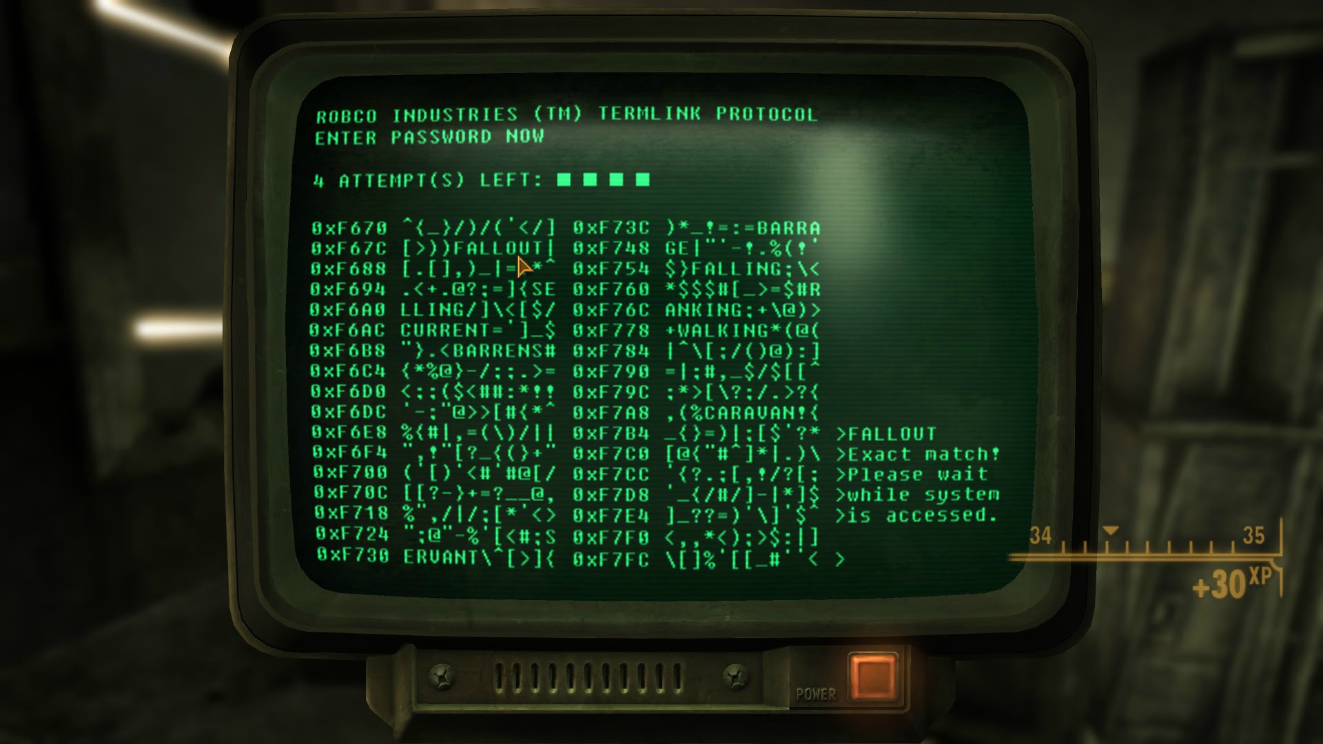 Fallout Terminal. Чит терминал