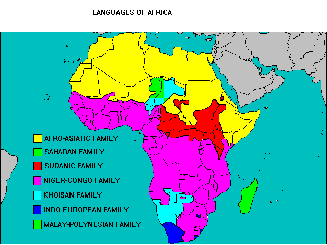 Cultural Map Of Africa  Map Of Africa