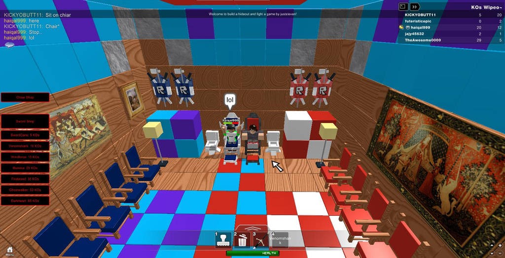 Build A Hideout And Fight Roblox