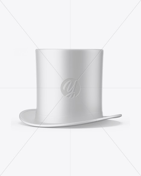 Download Download Matte Cylinder Hat Mockup - Half Side View PSD