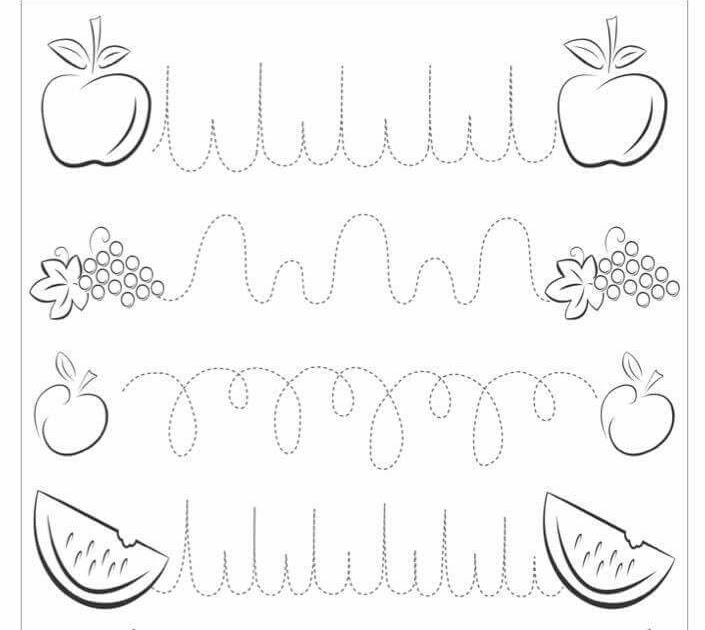 Dotted Straight Lines For Writing Practice Tracing Dotted Letters