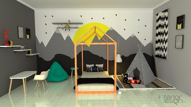 Contoh Desain Kamar Tidur Anak Laki laki yang Playful Contoh Desain Kamar Tidur Anak Laki laki yang Playful