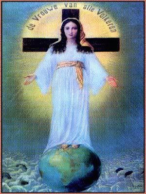 Image result for catholic mary on a cross