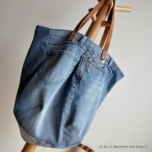 // Between the lines //: Repurposing an old pair of jeans :: a DIY