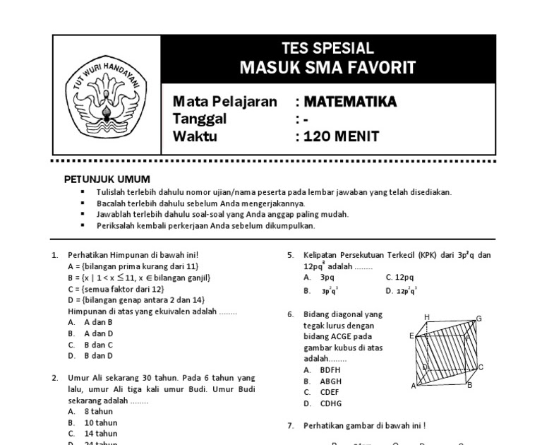 Latihan Soal Tbs