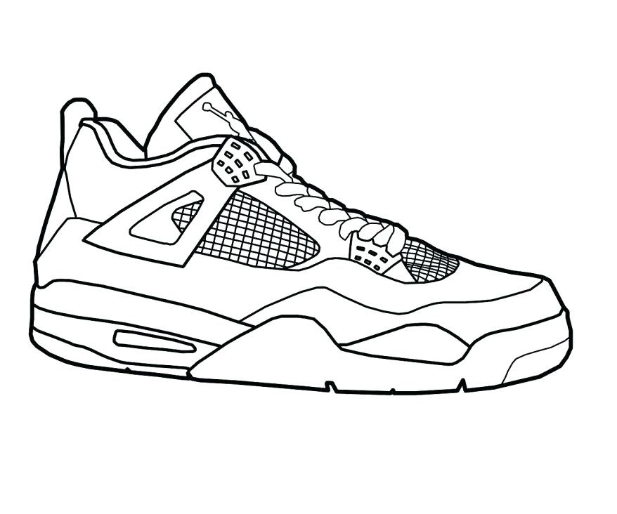 Coloring Sheet Tennis Shoes / Tennis Shoes Drawing | Free download on ...