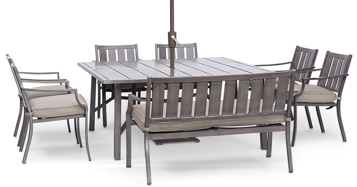 Outdoor Dining Sets For 8 With Umbrella : Patio dining sets feature