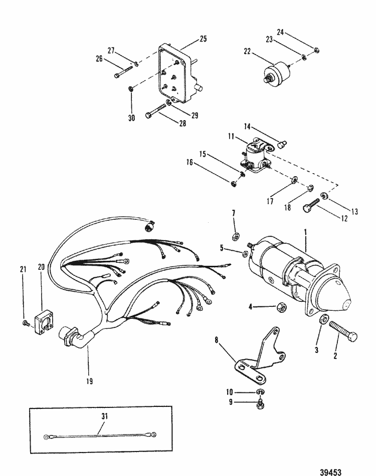 Wiring Harnes Marine Engine Inboard Sterndrive Outboard - Wiring