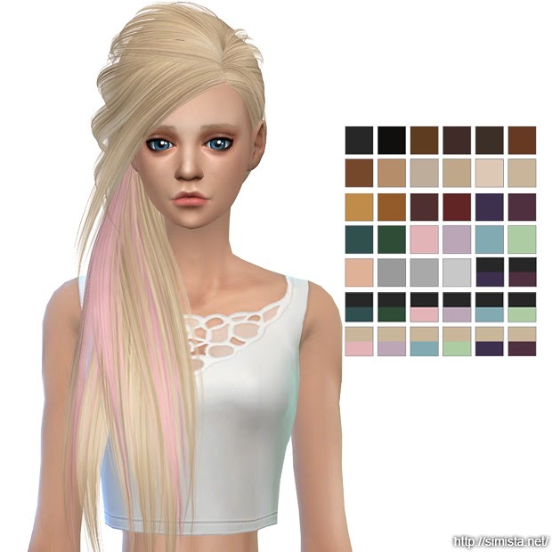 Simista A Little Sims 4 Blog Skysims Hair 253 Retexture