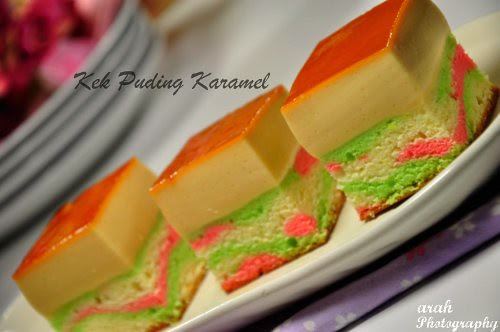 Arah: Kek Puding Karamel