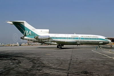 Trans International Airlines-TIA (1st) Boeing 727-171C (msn 19859) JFK (Bruce Drum). Image: 102453.