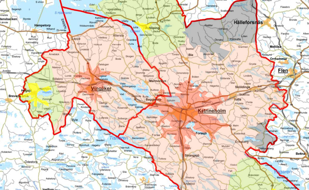 Karta Över Sörmland : Gammal Karta Over Sodermanland Landskapskarta V