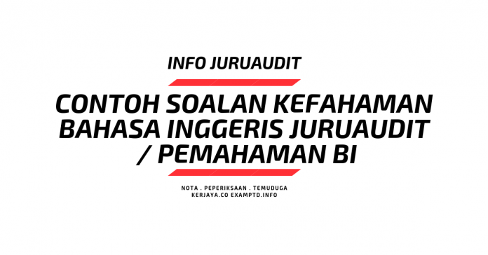 Contoh Soalan Objektif Bahasa Inggeris - Griya Enak