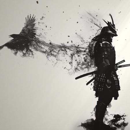 Epic samurai with crow 4k wallpaper | Wallpapers HDV