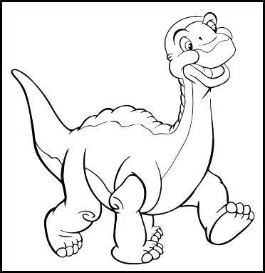 Dinosaur Land Coloring Pages