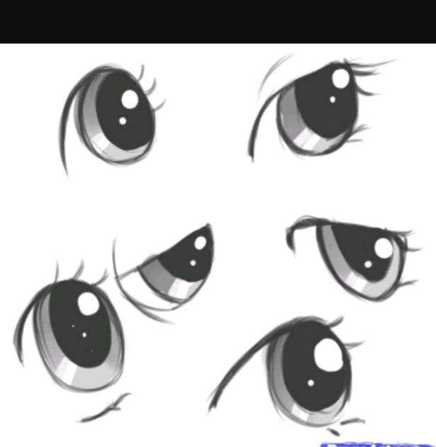 Simple Eye Styles Drawing