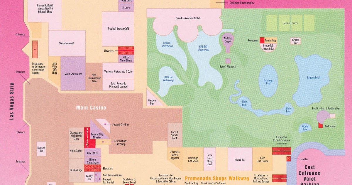 Flamingo Las Vegas Map | California Map