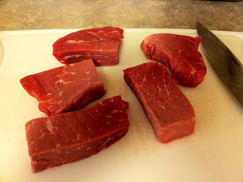Top Round Steak Portioned