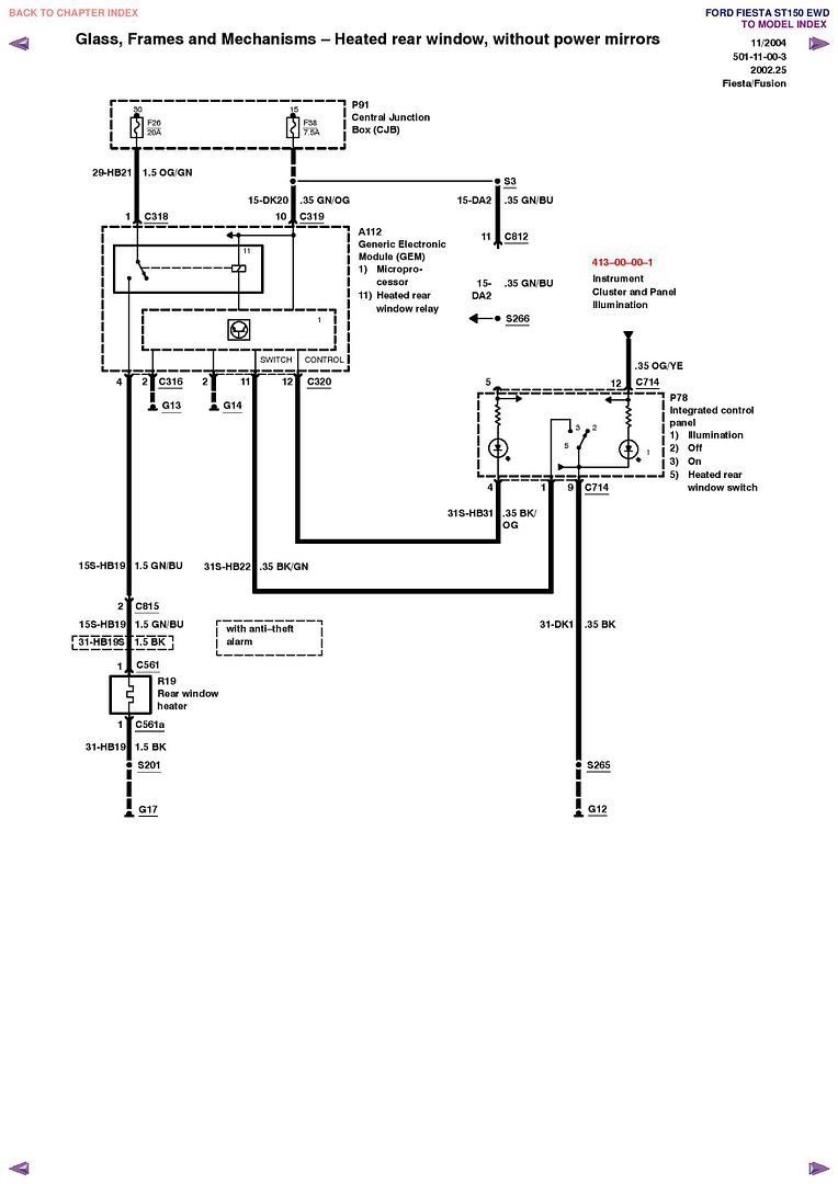 Ford Fiesta Wiring Diagrame Officina Diagram Chart