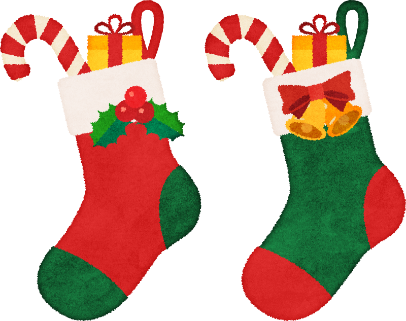 トップコレクション クリスマス 靴下 イラスト かわいい かっこいい無料イラスト素材集 イラストイメージ