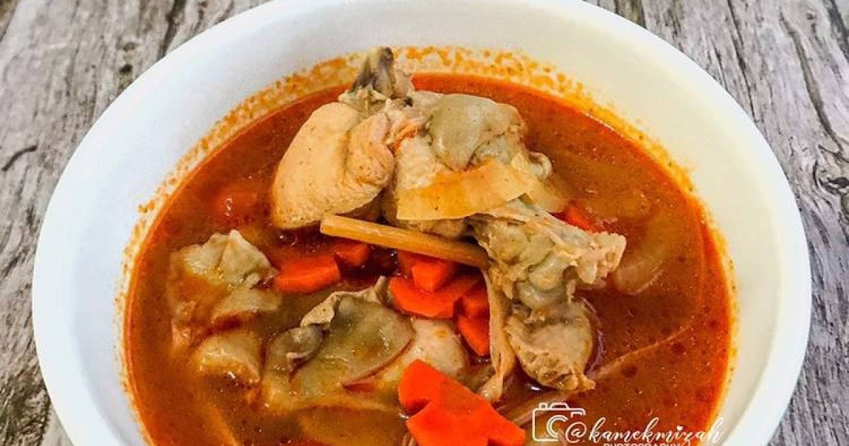 Tomyam Ayam Dan Sayur  Resepi Tomyam Ayam Pekat Ala Thai Resepi