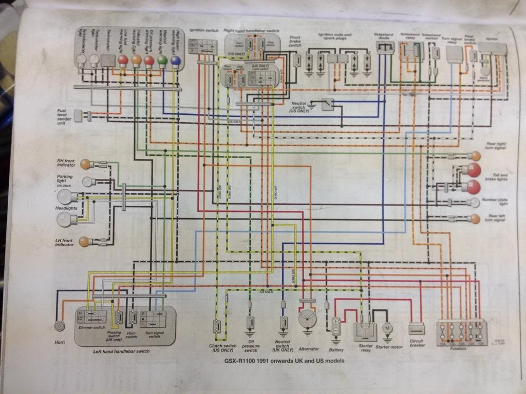 11+ 91 Suzuki Gsxr 1100 Wiring Diagram