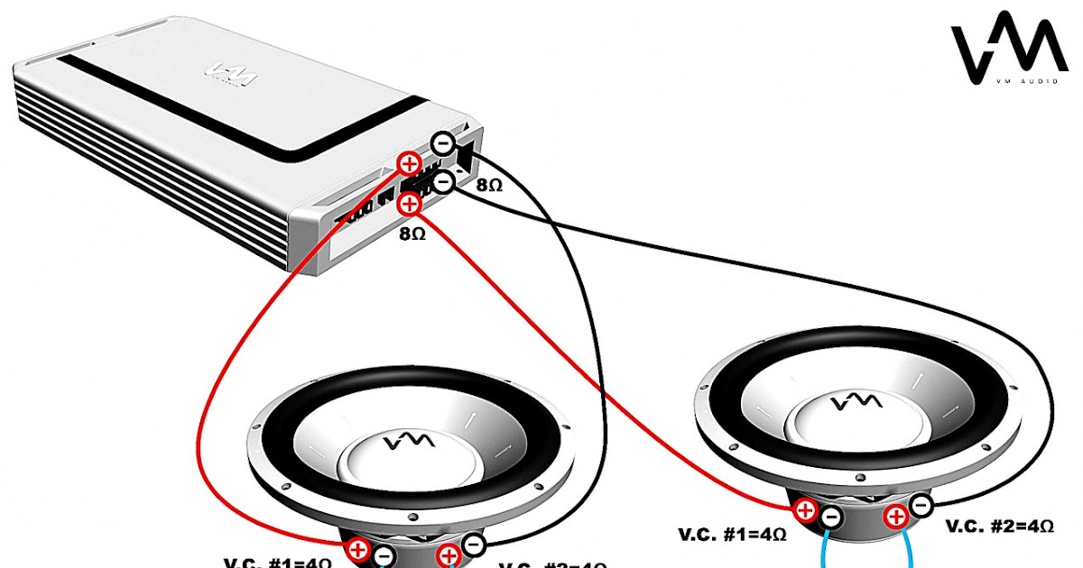 Wire Diagram For Subwoofers - Wire Gauge, Guitar, Speakers Most 4, Ohm