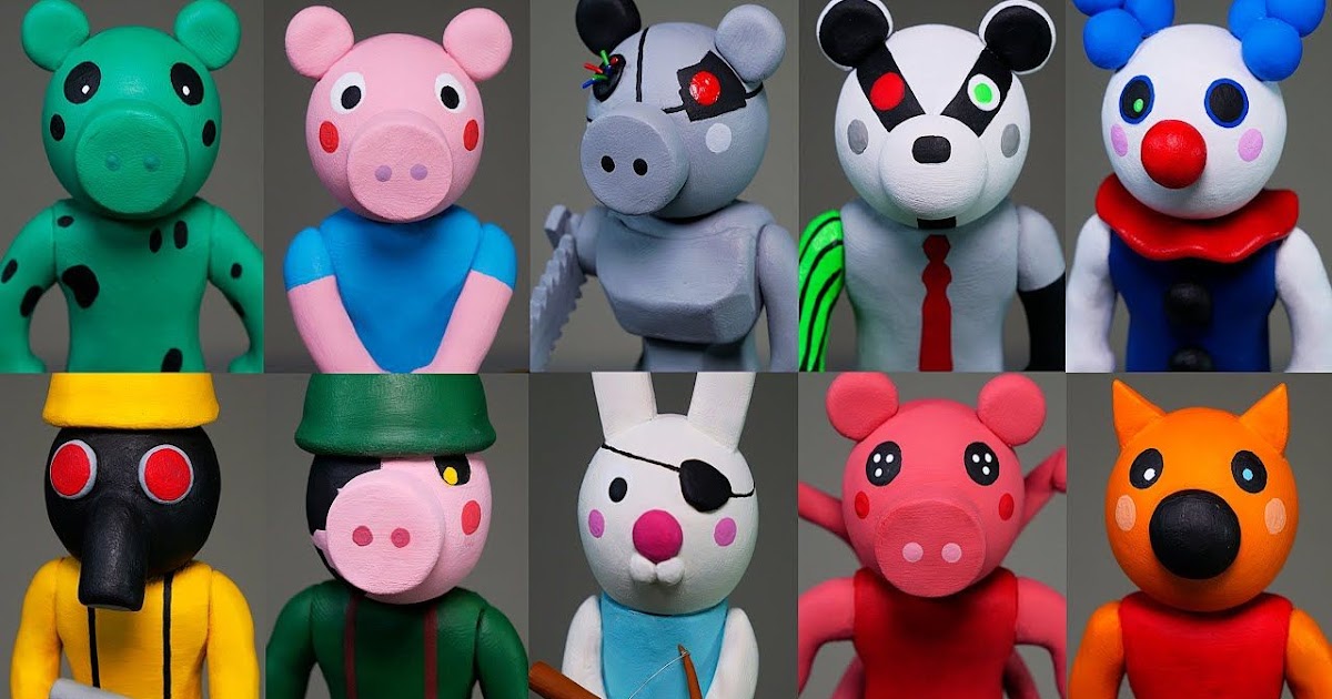 All Piggy Characters Roblox Coloring Pages - coloring pages