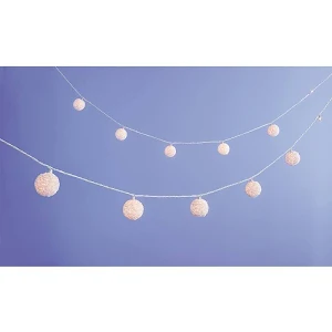 11 Rosette Globe String Lights White Room Essentials