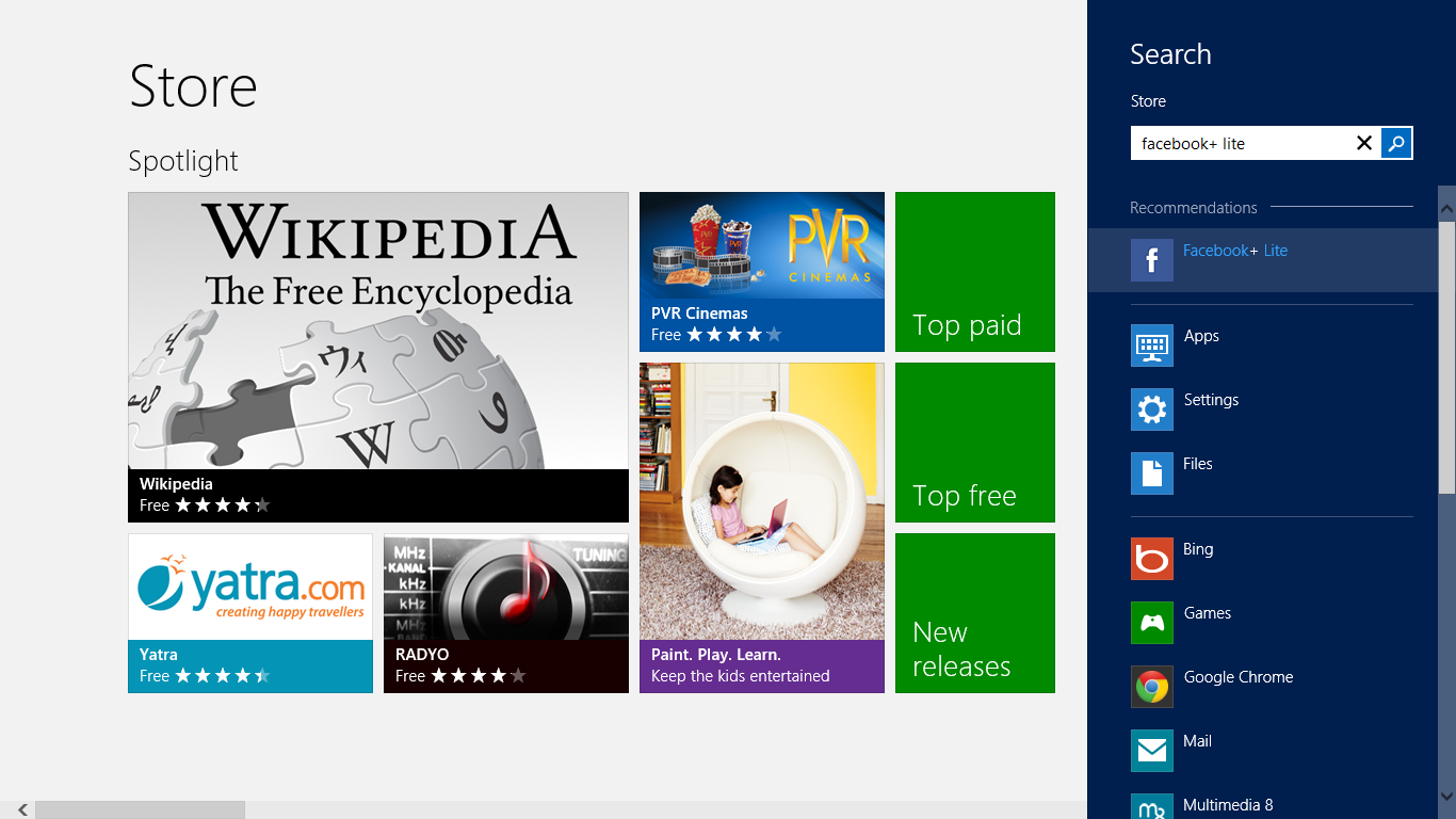 Facebook+ Lite app for Windows 8 | techreg