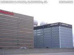 raytheon segundo el building boeing helicopter slams breaking into economy4abc injured pilot blaze send plant flickr