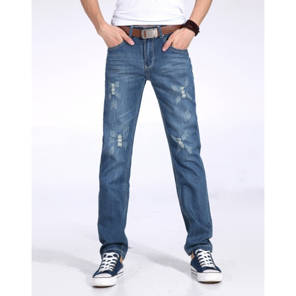  Model  Inspirasi 36 Style Celana  Jeans Robek  Cowok 