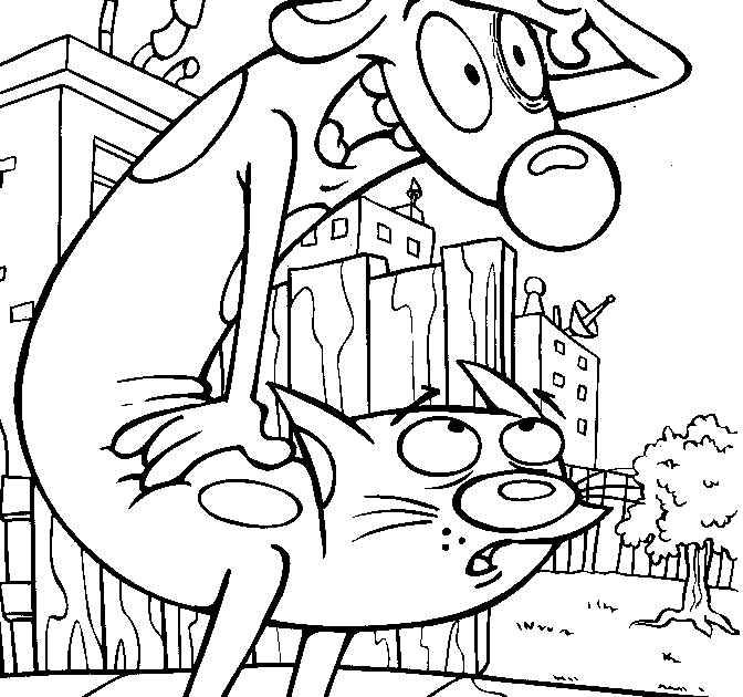 Courage The Cowardly Dog Coloring Pages ~ Scenery Mountains